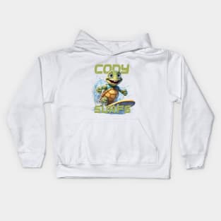 Aquatic Glide Waves Surfing Tee "Cody Surfs" Kids Hoodie